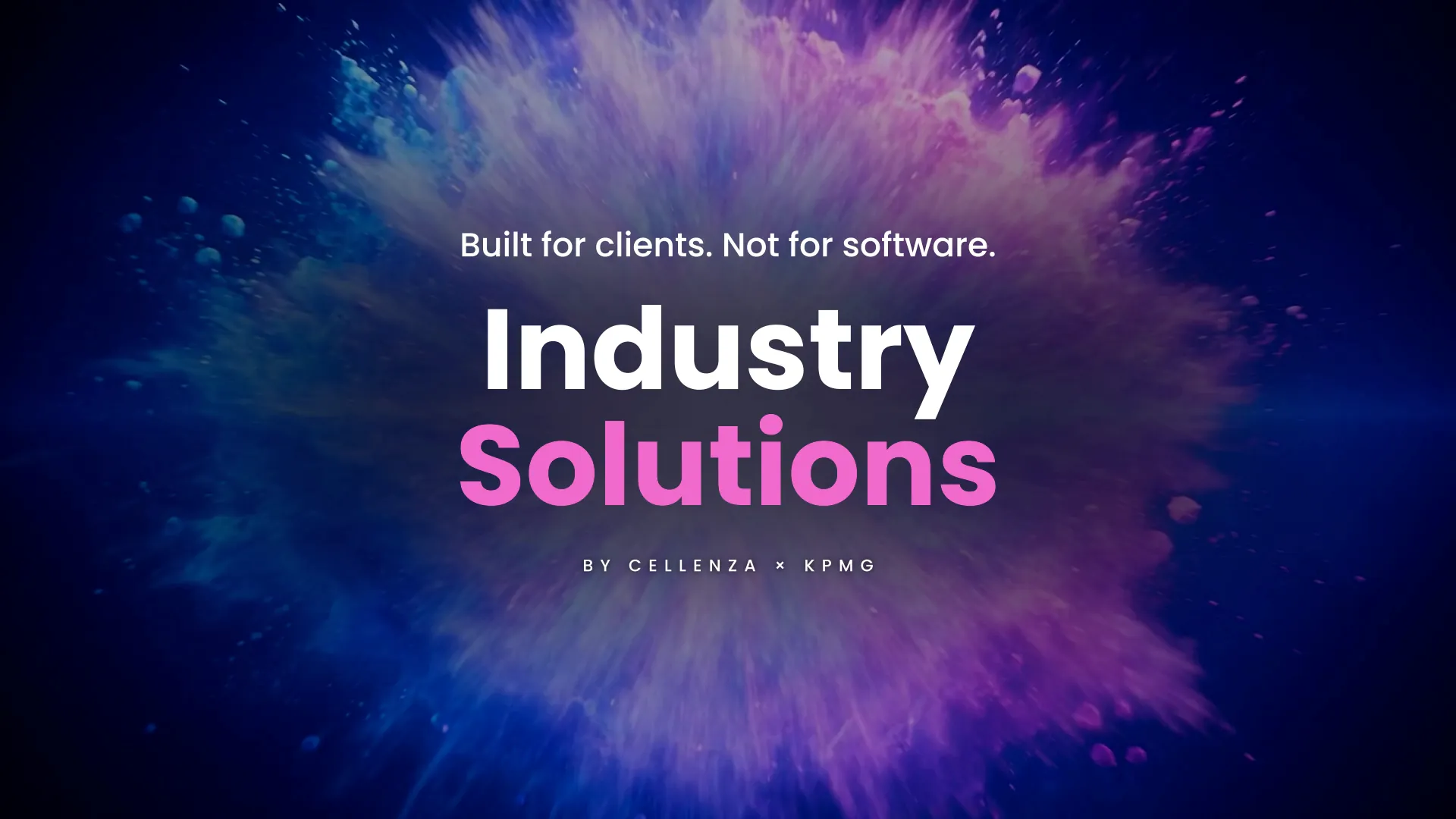 Industry Solutions by Cellenza, the presentation